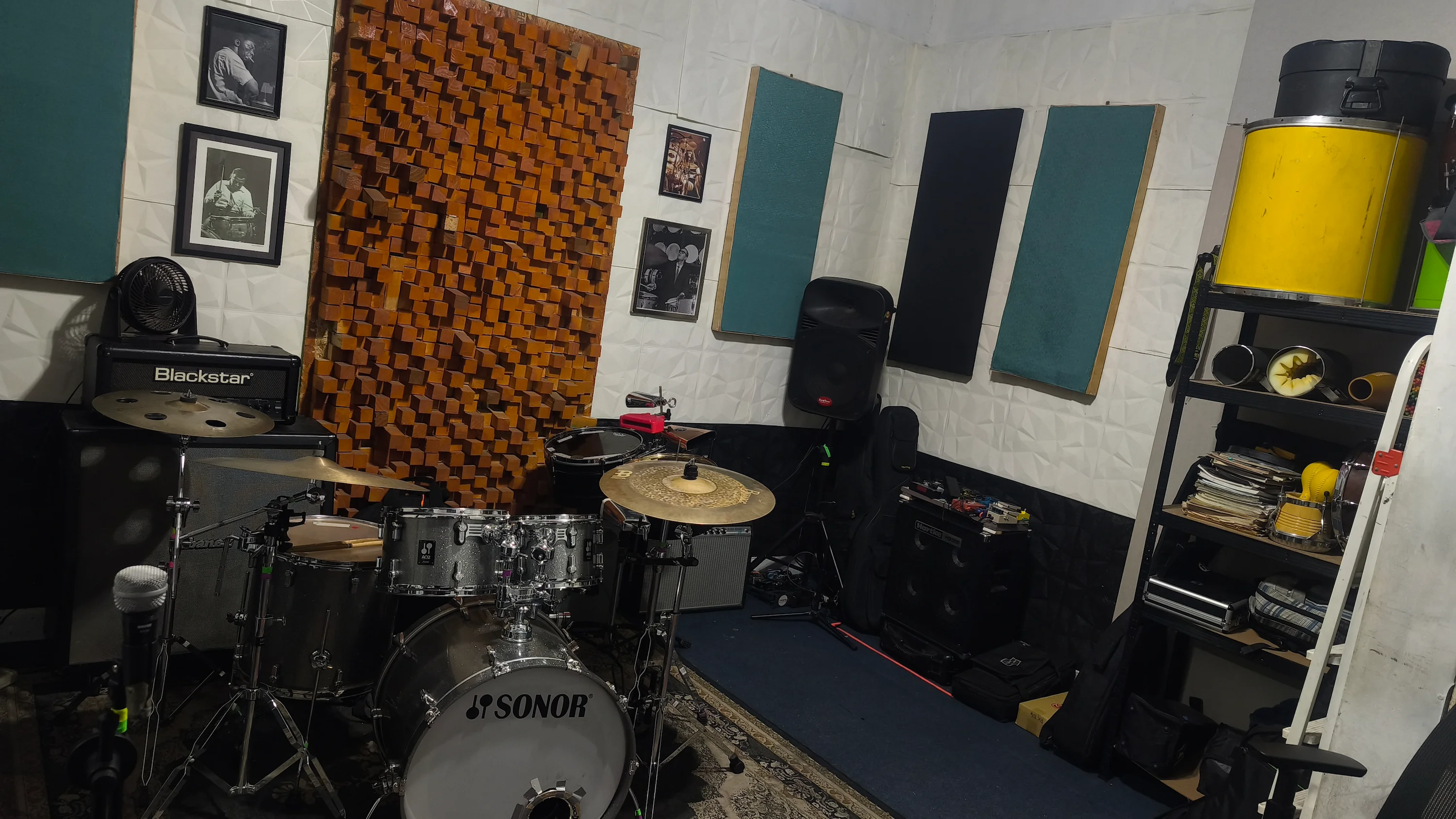 Vista general de sala de ensayo
